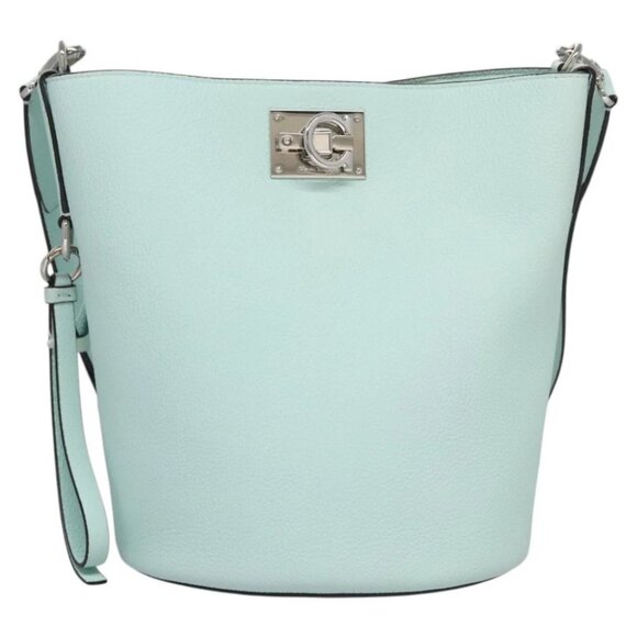 Salvatore Ferragamo Gancini Shoulder Bag Leather Silver Peppermint Auth BD070AV - Picture 13 of 16